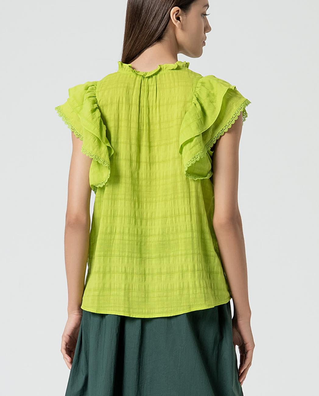 Blusa con volantes Surkana